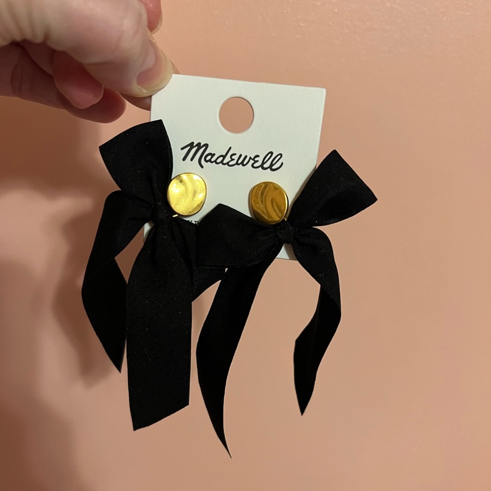 Madewell Bow earrings *NWT*